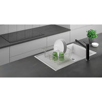 Metaltex Haushaltshelfer weiß Stahl B/H/L: ca. 33,5x36,5x12 cm Spülkorb_Lipsia-Luxy - weiß (12,00/33,50/36,50cm) - Metaltex