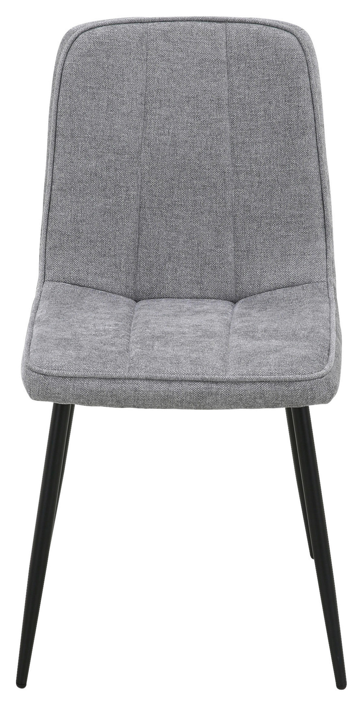 Stuhl KIM grau Webstoff B/T: ca. 45x87 cm KIM - schwarz/grau (45,00/87,00cm)