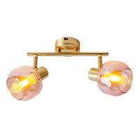 Näve Leuchten Spot gold Glas Metall B/H/T: ca. 40x20x10 cm E14 2 Brennstellen LIBBY - gold (40,00/20,00/10,00cm) - Näve Leuchten