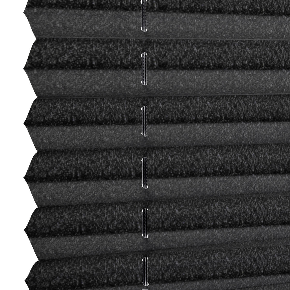 Boviva Spannplissee schwarz B/L: ca. 40x130 cm Plissee-uni_TL - schwarz (40,00/130,00cm) - Boviva