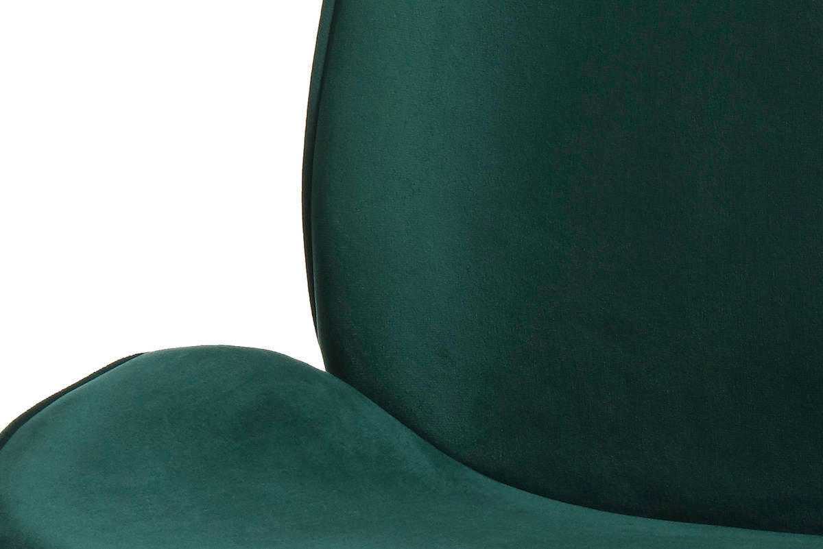 Stuhl Charlize 100 2er grün Microfaser B/H/T: ca. 48x87x59 cm Charlize 100 2er - messing/grün (48,00/87,00/59,00cm) - 360 Living
