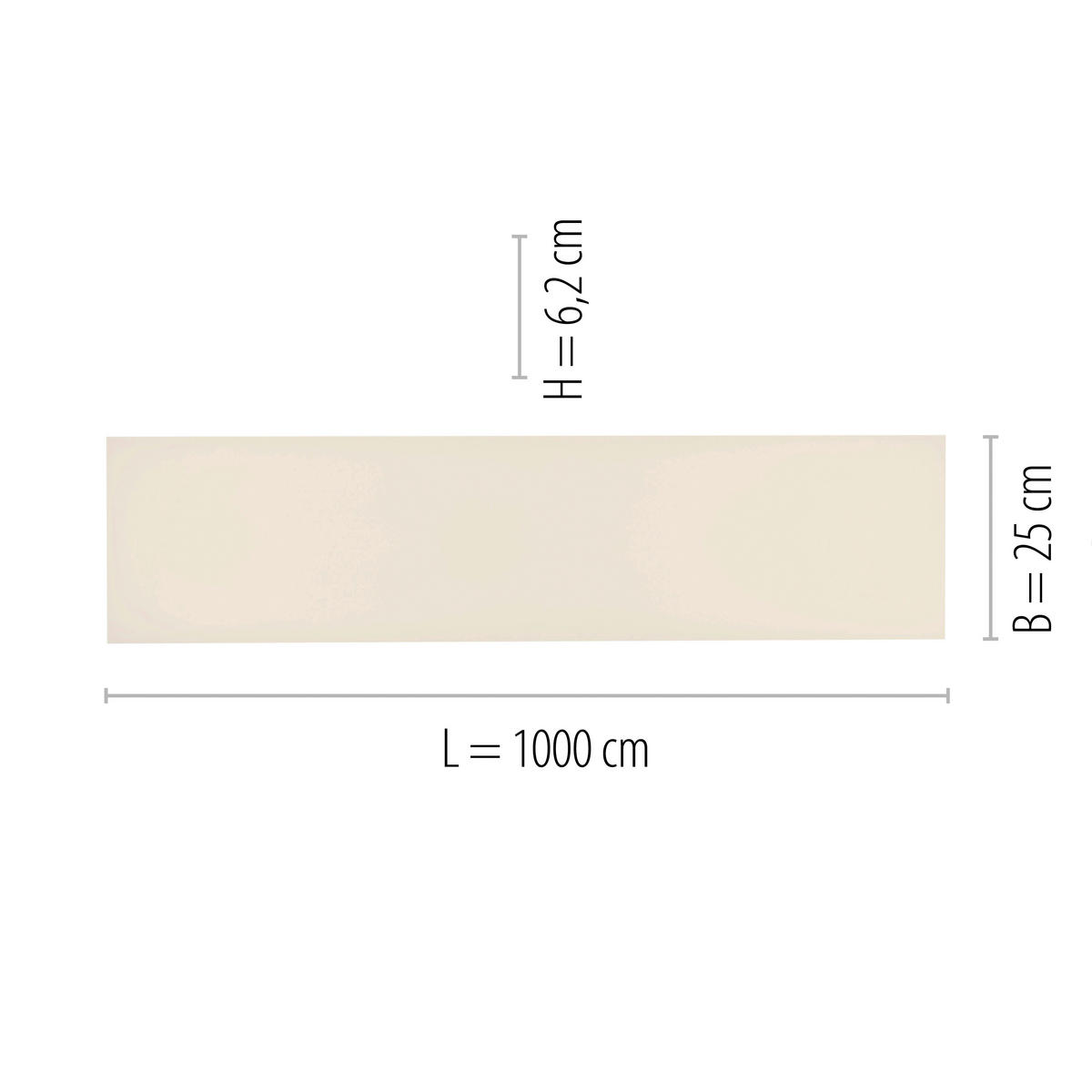 Just Light LED-Deckenleuchte weiß B/H/L: ca. 25x6,2x100 cm 2 Brennstellen LED-Deckenleuchte_Floki - weiß (100,00/25,00/6,20cm) - Just Light