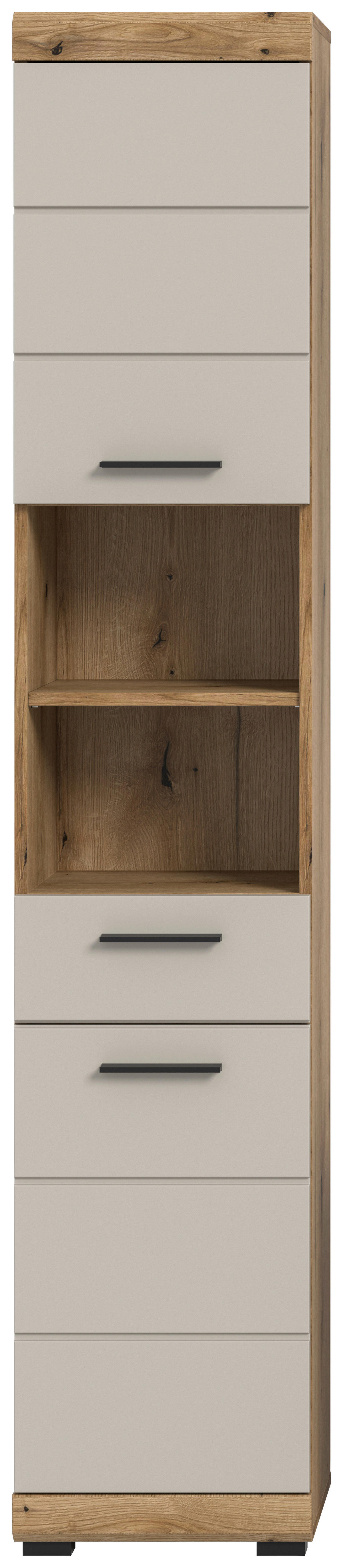 Badhochschrank Scout Evoke Oak Nachbildung Kaschmirgrau Nachbildung B/H/T: ca. 37x191x31 cm Scout - Kaschmirgrau (37,00/191,00/31,00cm) - xonox.home