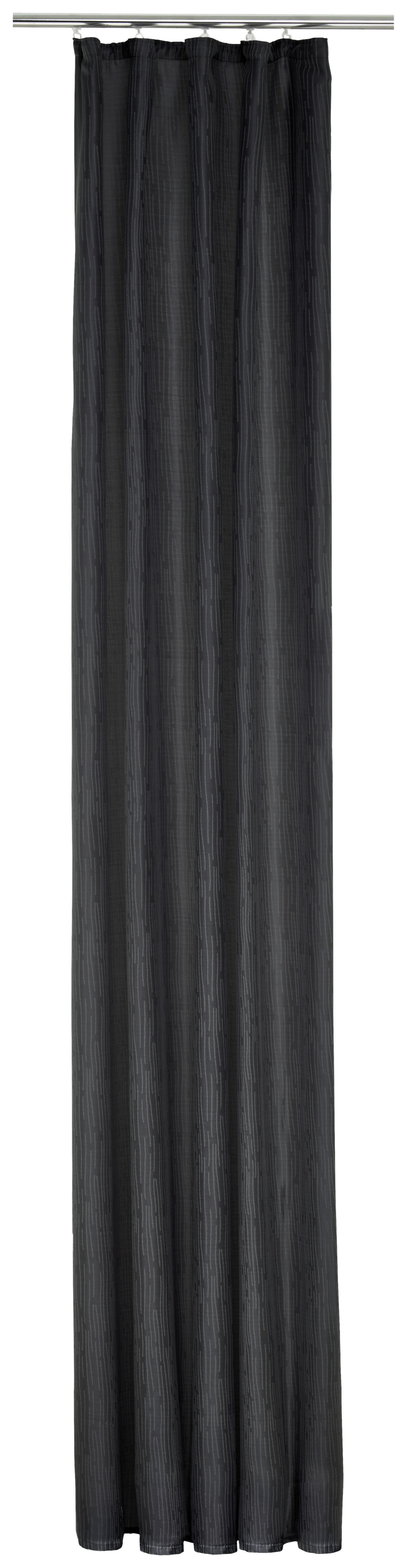 Thumbnail - silver edition Dekovorhang Tessin schwarz B/L: ca. 140x245 cm