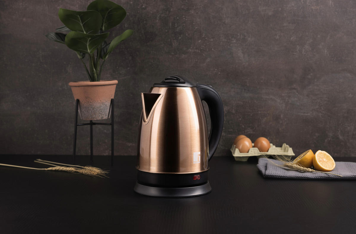 BERGNER Wasserkocher COPPER - schwarz/bronze (21,00/18,00/23,50cm) - BERGNER