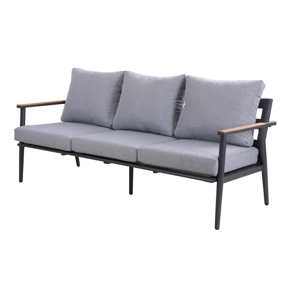 AXI Outdoor Living Loungeset Bibi braun Metall B/H/L: ca. 82,5x75,5x191,5 cm Bibi - braun/anthrazit (191,50/82,50/75,50cm) - AXI Outdoor Living