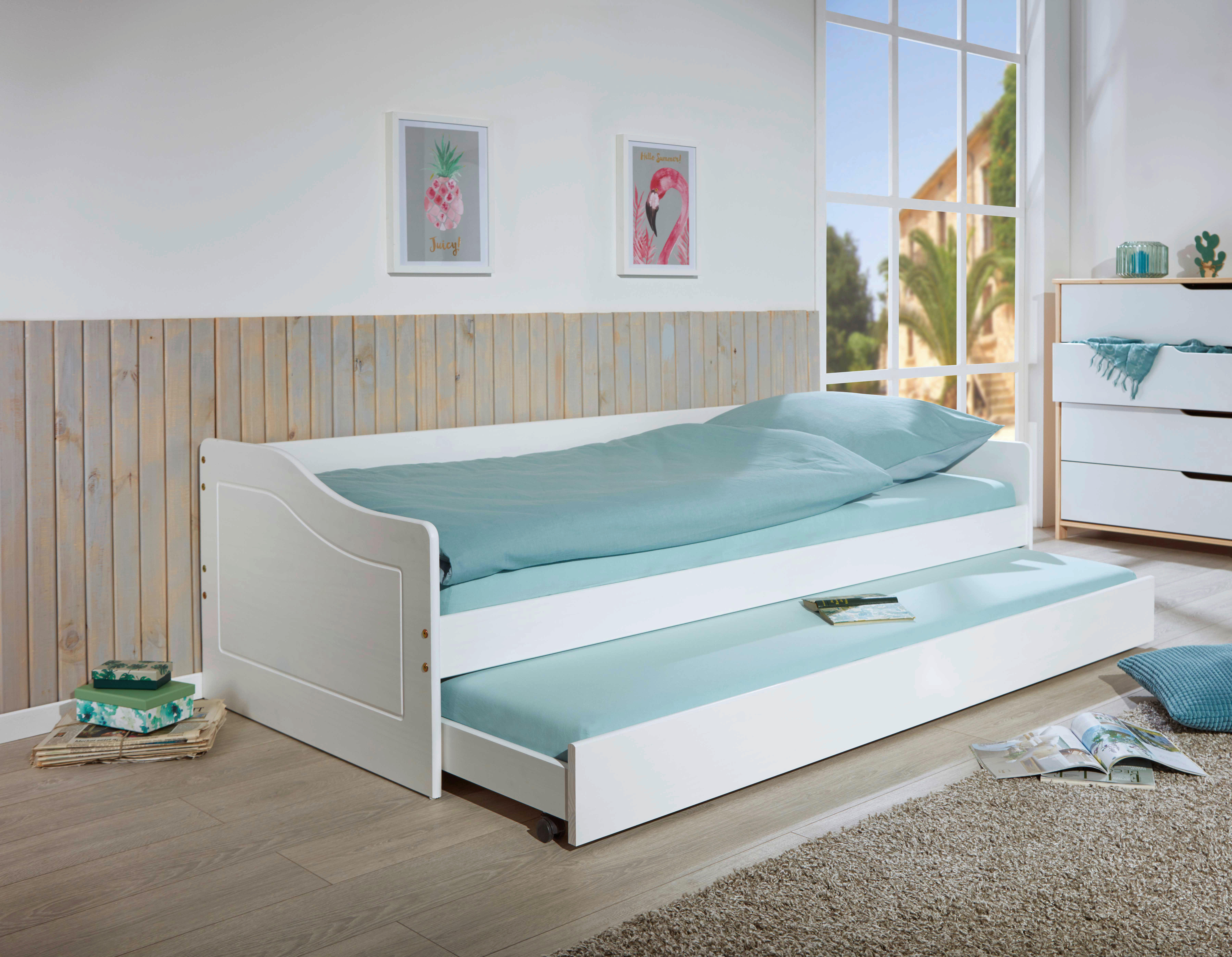 Funktionsbett Leonie Modell'23 weiß Leonie Modell'23 - weiß (197,00/97,00/62,00cm) - Inter Link
