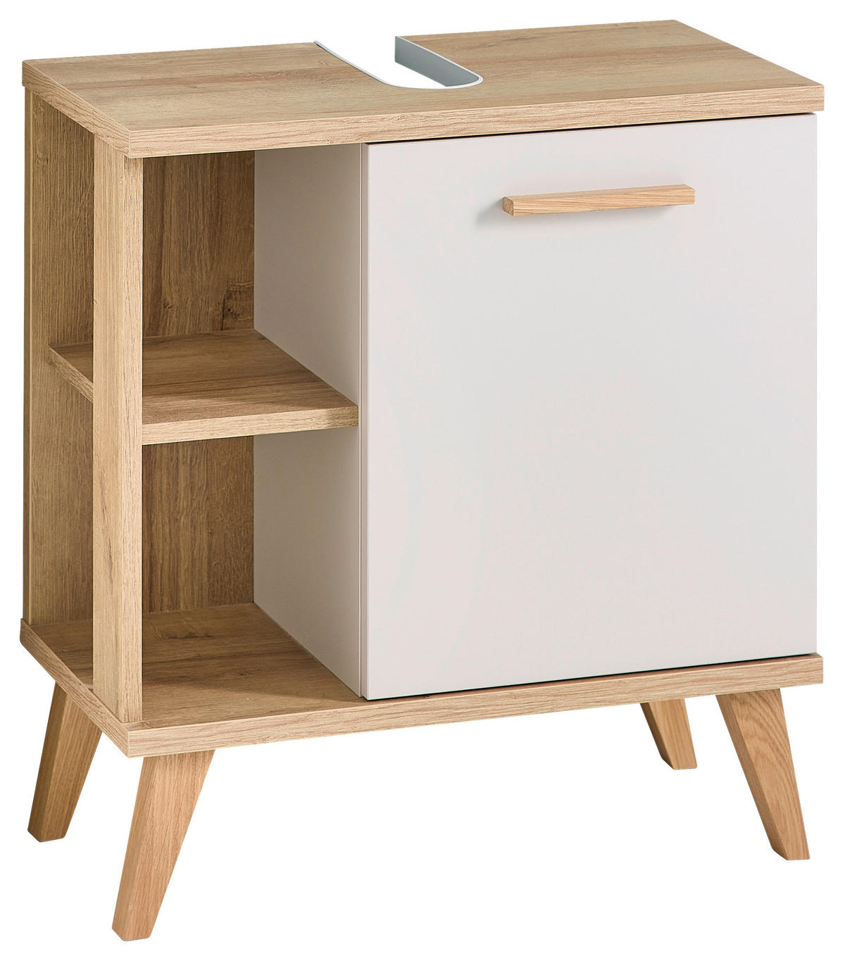 Waschbeckenunterschrank Quickset 966 Rivera Eiche Nachbildung creme B/H/T: ca. 60x65x33 cm Quickset 966 - creme/Rivera Eiche (60,00/65,00/33,00cm)