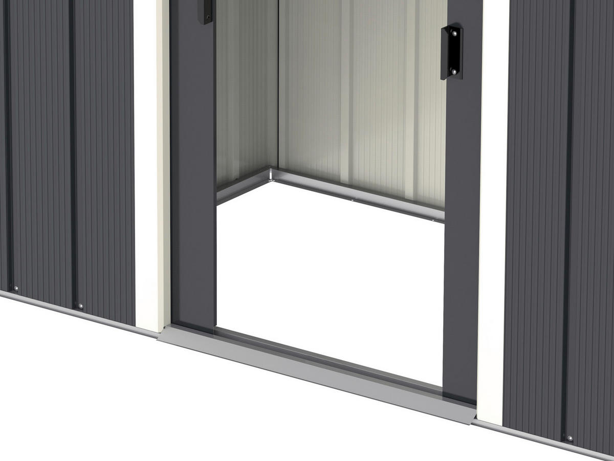 VCM Gartenhaus Pent Roof Eco 6x4 anthrazit B/H/T: ca. 203x176x123 cm Pent Roof Eco 6x4 - anthrazit (203,00/176,00/123,00cm) - VCM