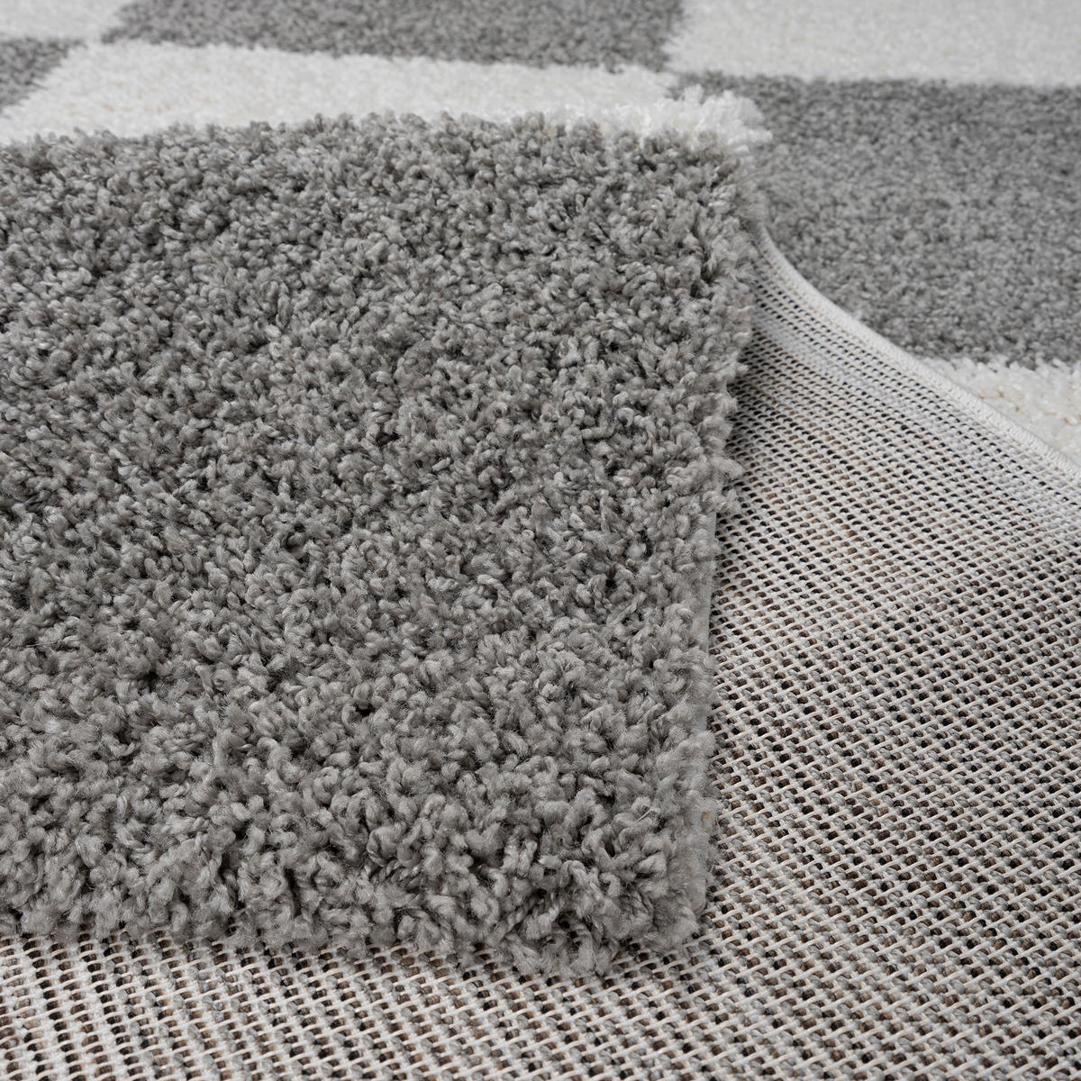 Sanat Hochflorteppich MILANO hellgrau B/L: ca. 60x110 cm MILANO - hellgrau (60,00/110,00cm) - Sanat