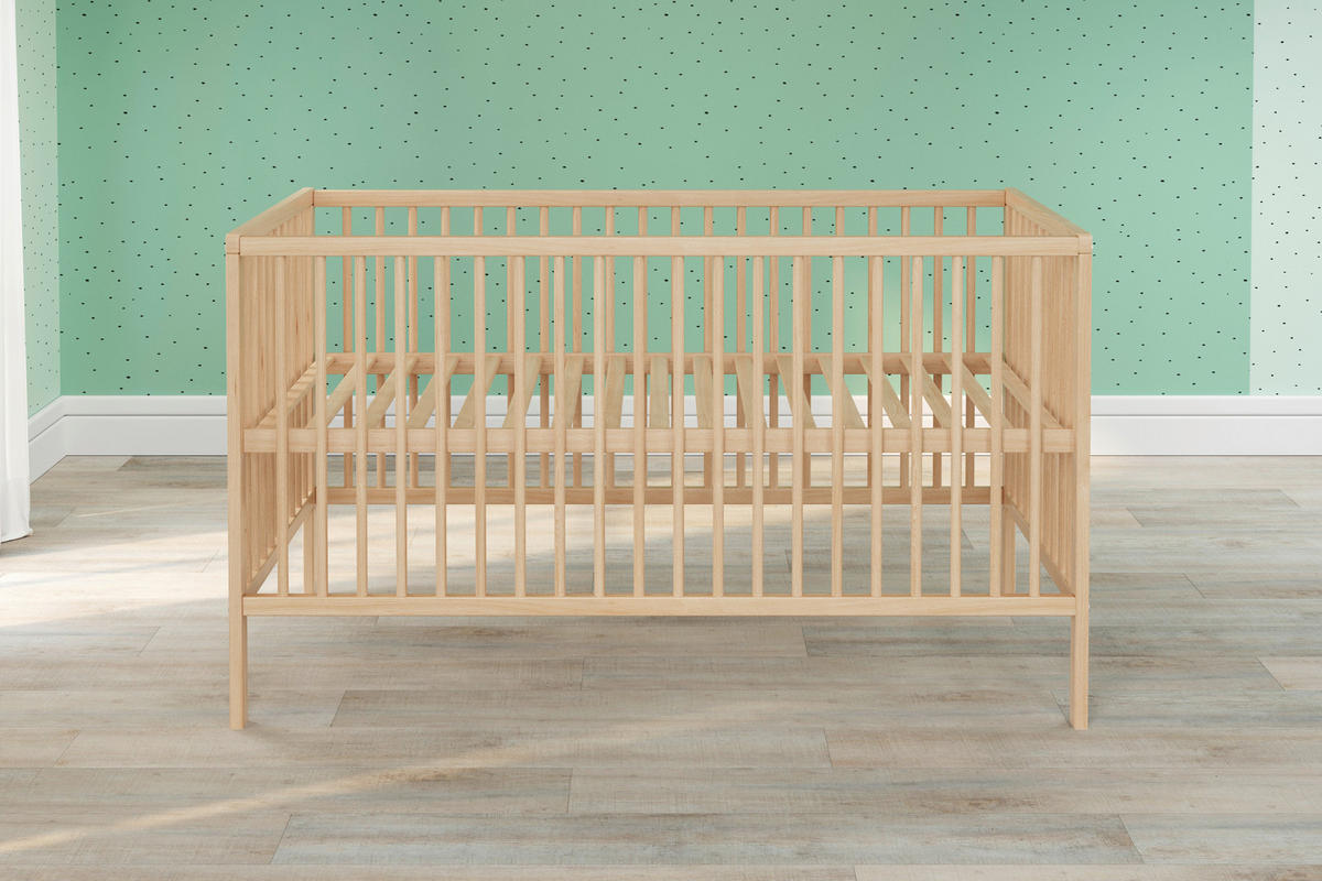 Babybett buche B/H/T: ca. 144x84x78 cm Liegefläche B/L: ca. 70x140 cm Universal_Babybett 1101-620-C3 - buche (144,00/84,00/78,00cm)