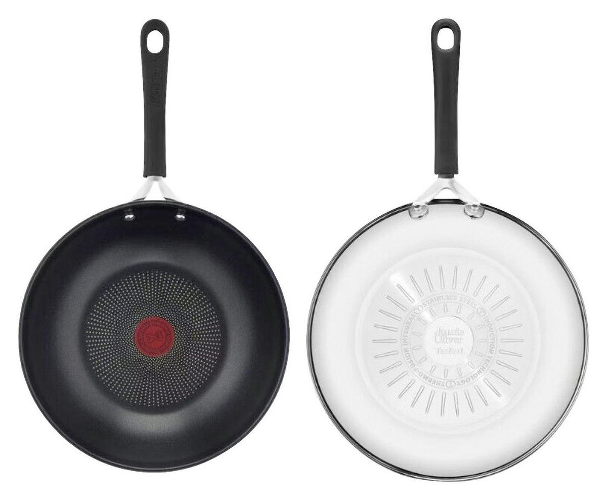 Wokpfanne silber Edelstahl Wokpfanne_Jamie-Oliver-Wok_Tefal - silber