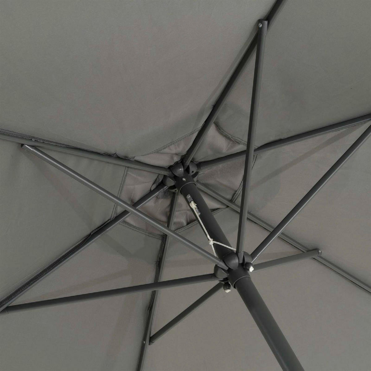 VCM Sonnenschirm anthrazit Polyester-Mischgewebe H/D: ca. 230x290 cm Sonnenschirm - anthrazit (290,00/230,00cm) - VCM