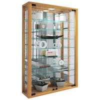 Vitrine Vitrosa buche Holzwerkstoff Glas B/H/T: ca. 59x91x18 cm Vitrosa - buche (59,00/91,00/18,00cm) - VCM Möbel