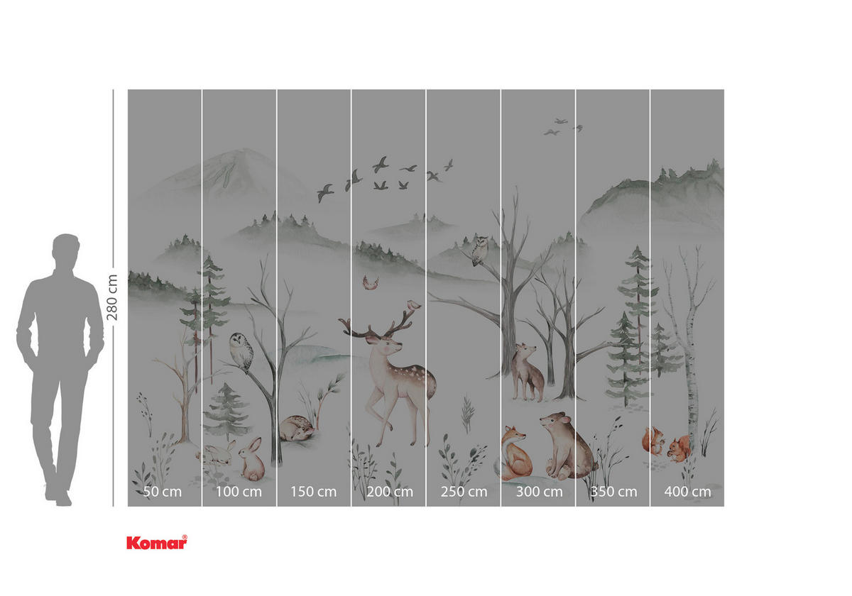Komar Fototapete Cozy Woods B/L: ca. 400x280 cm Cozy Woods - (400,00/280,00cm) - Komar