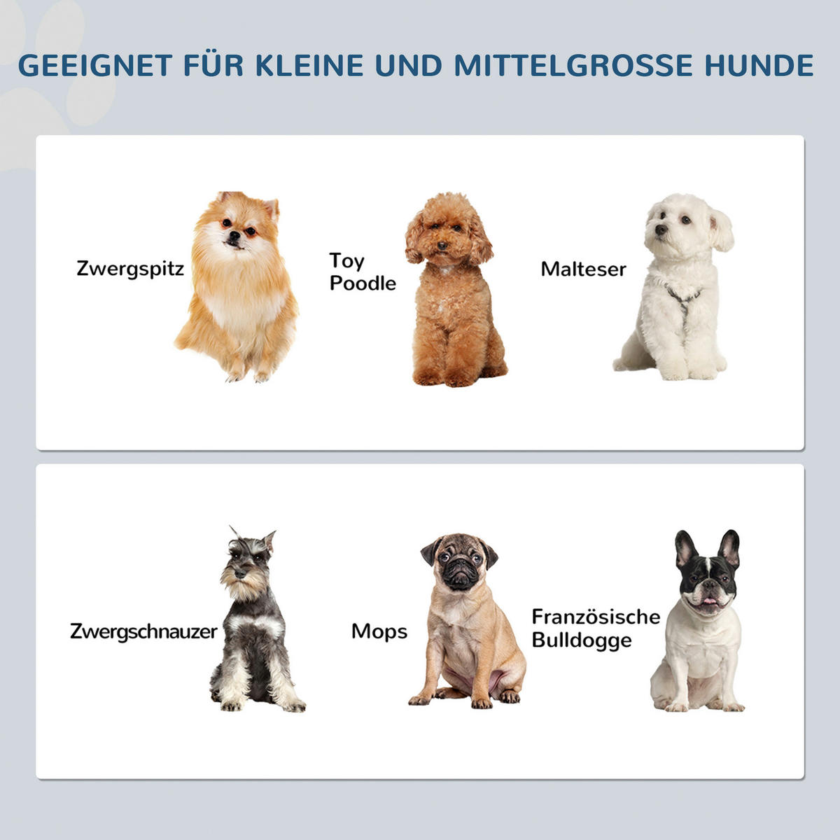 PawHut Futternapf grau MDF B/H/L: ca. 24x15x44 cm Futternapf - grau (44,00/24,00/15,00cm) - PawHut