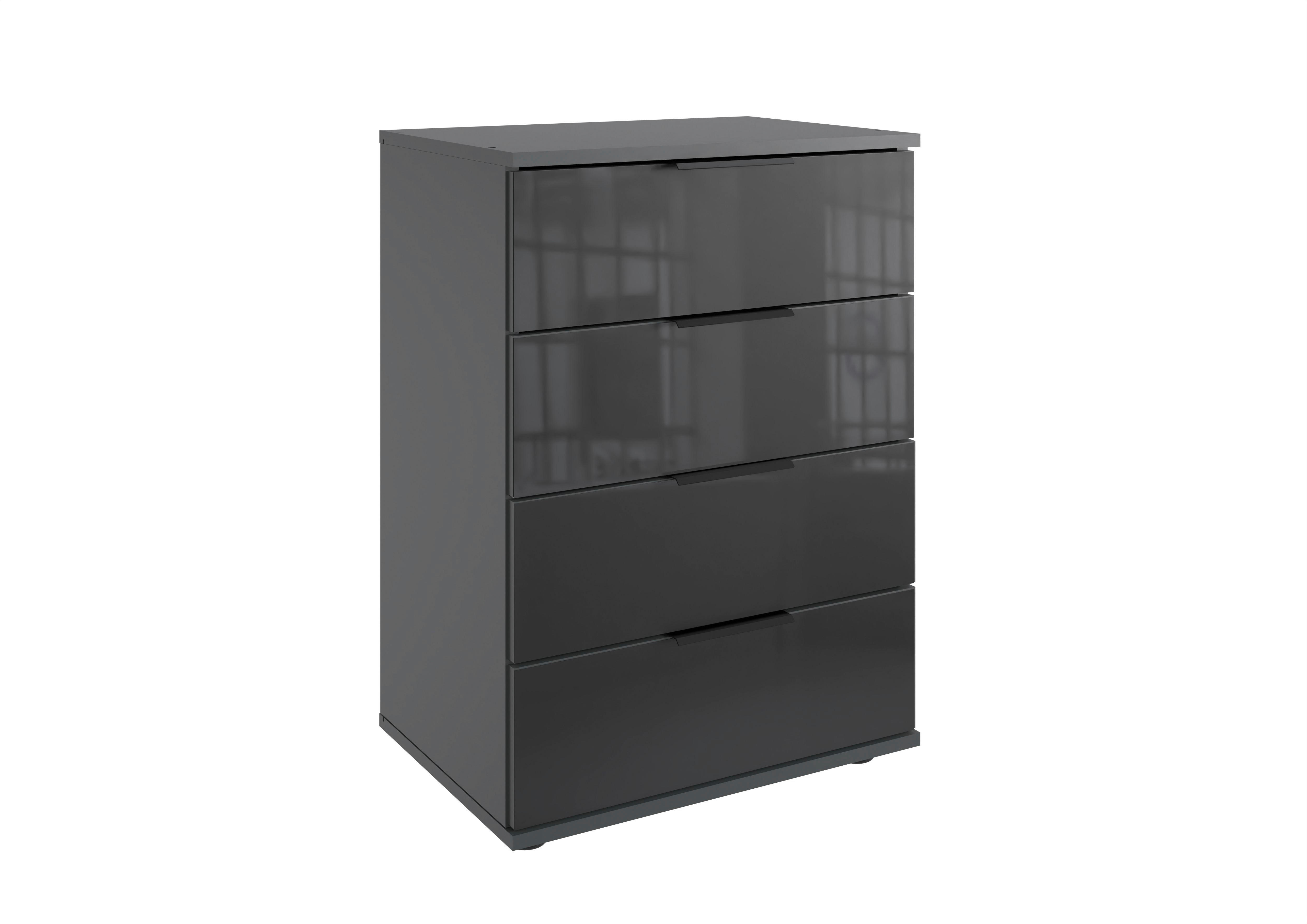 Nachtkonsole Saigon Graphit B/H/T: ca. 52x74x38 cm Saigon - schwarz/Graphit (52,00/74,00/38,00cm)
