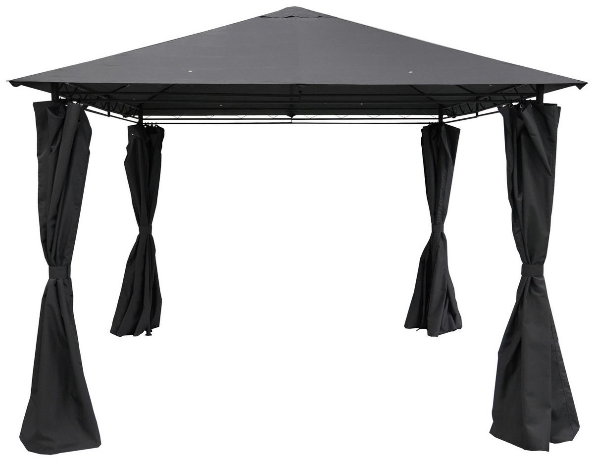 Pavillon Emil grau Stahl B/H/L: ca. 300x260x300 cm Emil - grau (300,00/300,00/260,00cm)