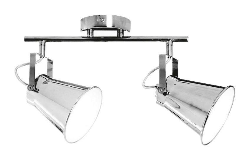 Spot-Light Deckenleuchte 2742228 Chrom Metall B/H/T: ca. 50x25x25 cm E27 2 günstig online kaufen