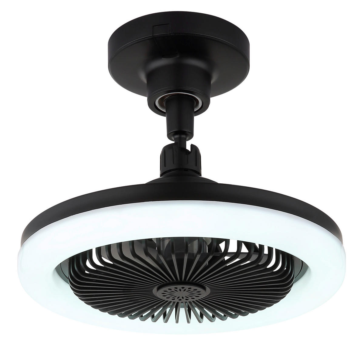 GLOBO Deckenventilator Opal mattschwarz H/D: ca. 21,7x25,8 cm max. 20 W LIDEA - Opal/mattschwarz (25,80/21,70cm) - GLOBO
