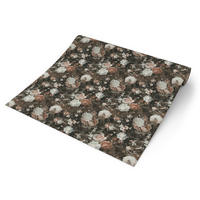 Vliestapete Floral schwarz beige B/L: ca. 53x1005 cm Vliestapete_388213 - beige/schwarz (53,00/1005,00cm)