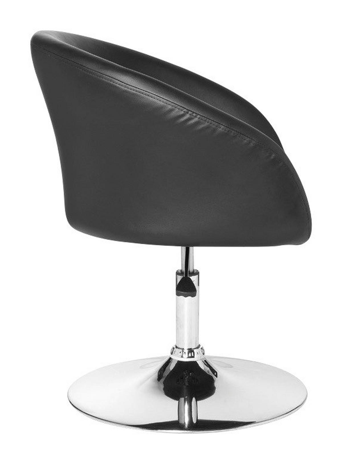 Drehstuhl schwarz Kunstleder Metall Drehsessel - schwarz (62,00/72,00/55,00cm) - Amstyle