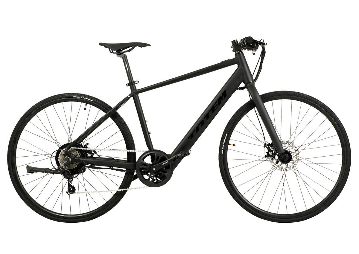 TOTEM E-Bike HMR 317E 28 Zoll Rahmenhöhe 52 cm 7 Gänge schwarz schwarz ca. 250 W ca. 28 Zoll HMR - schwarz - TOTEM