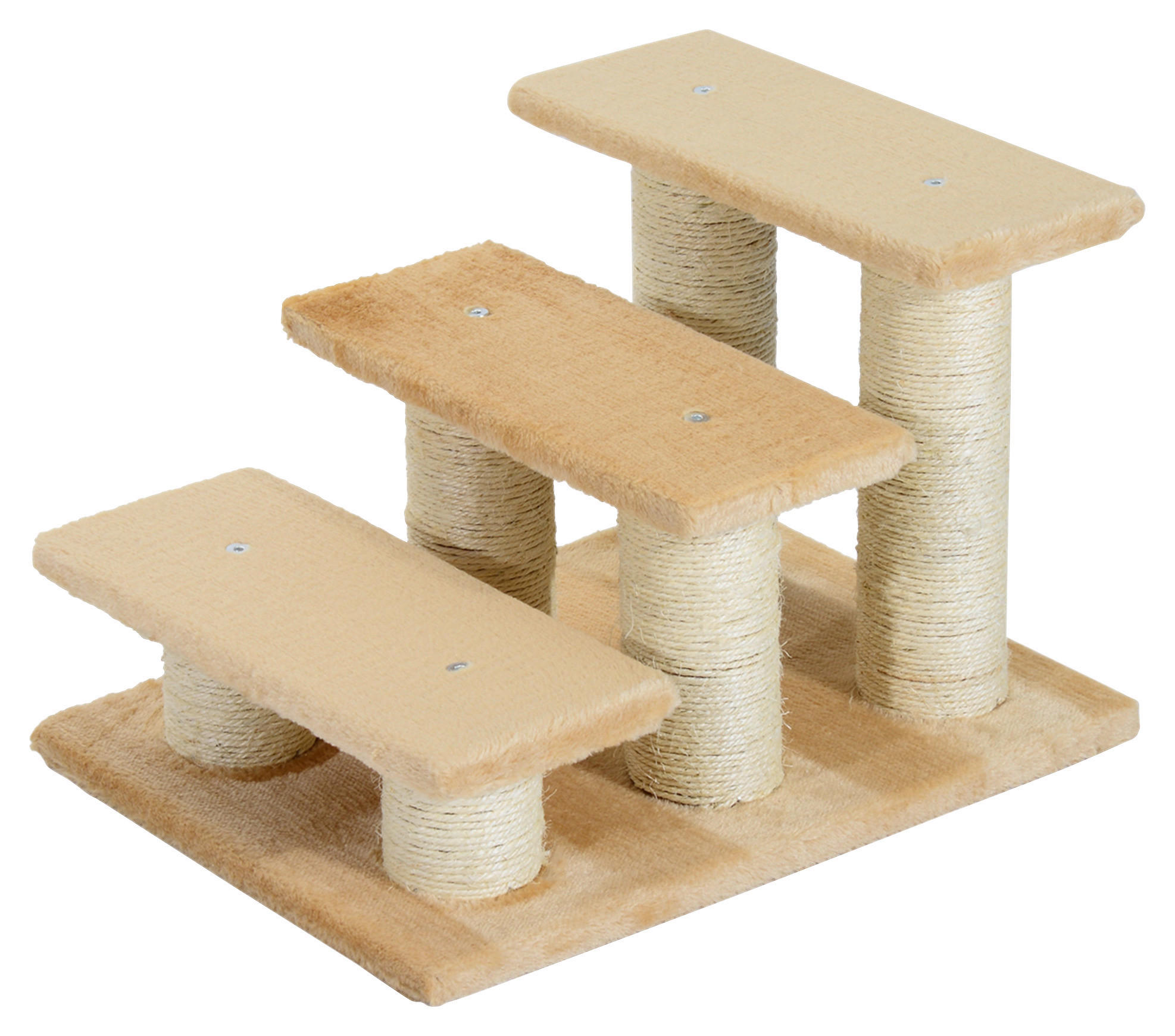 PawHut Katzentreppe beige Spanplatte B/H/L: ca. 35x34x45 cm Katzentreppe - beige (45,00/35,00/34,00cm) - PawHut
