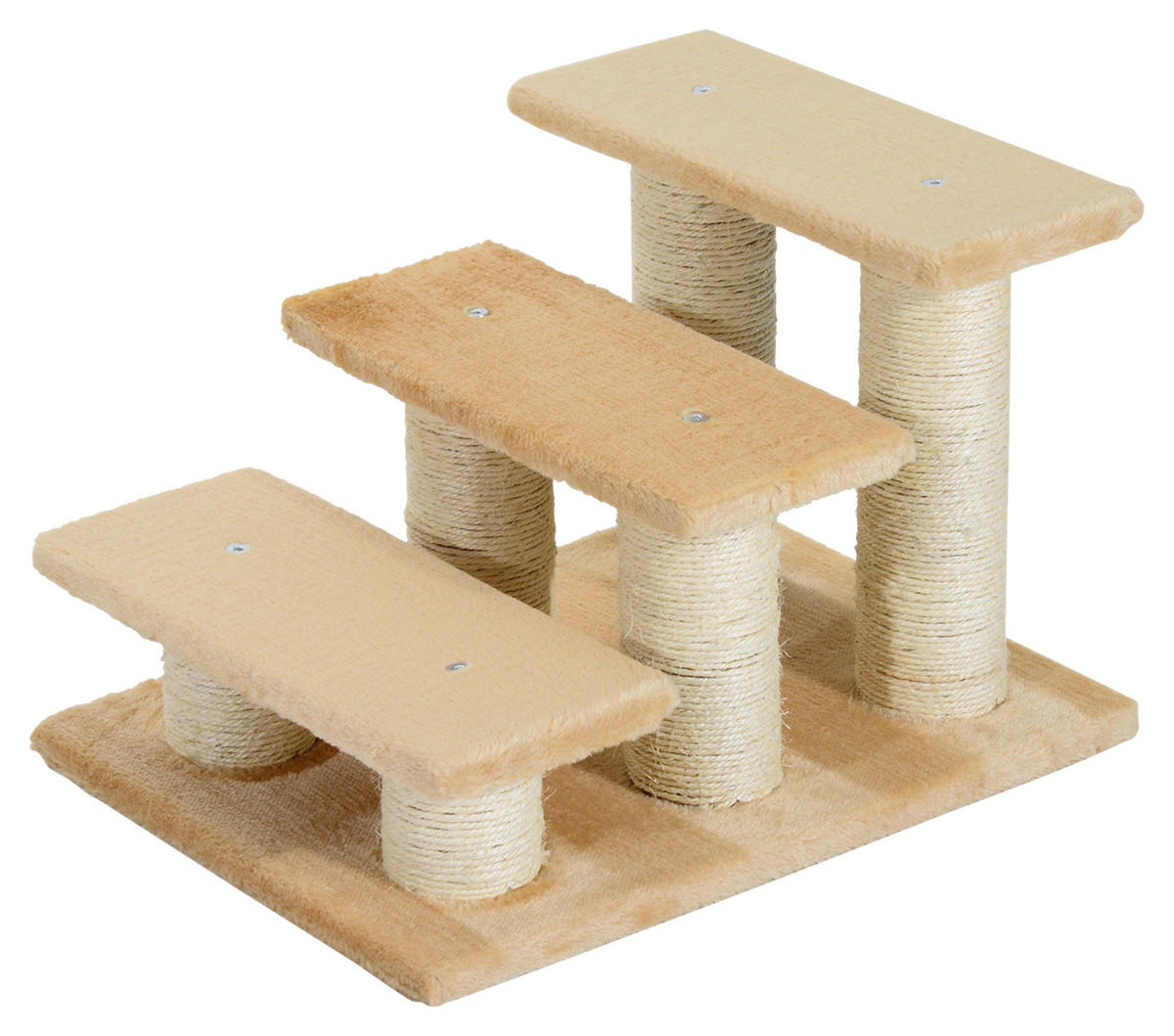 PawHut Katzentreppe beige Spanplatte B/H/L: ca. 35x34x45 cm Katzentreppe - beige (45,00/35,00/34,00cm) - PawHut