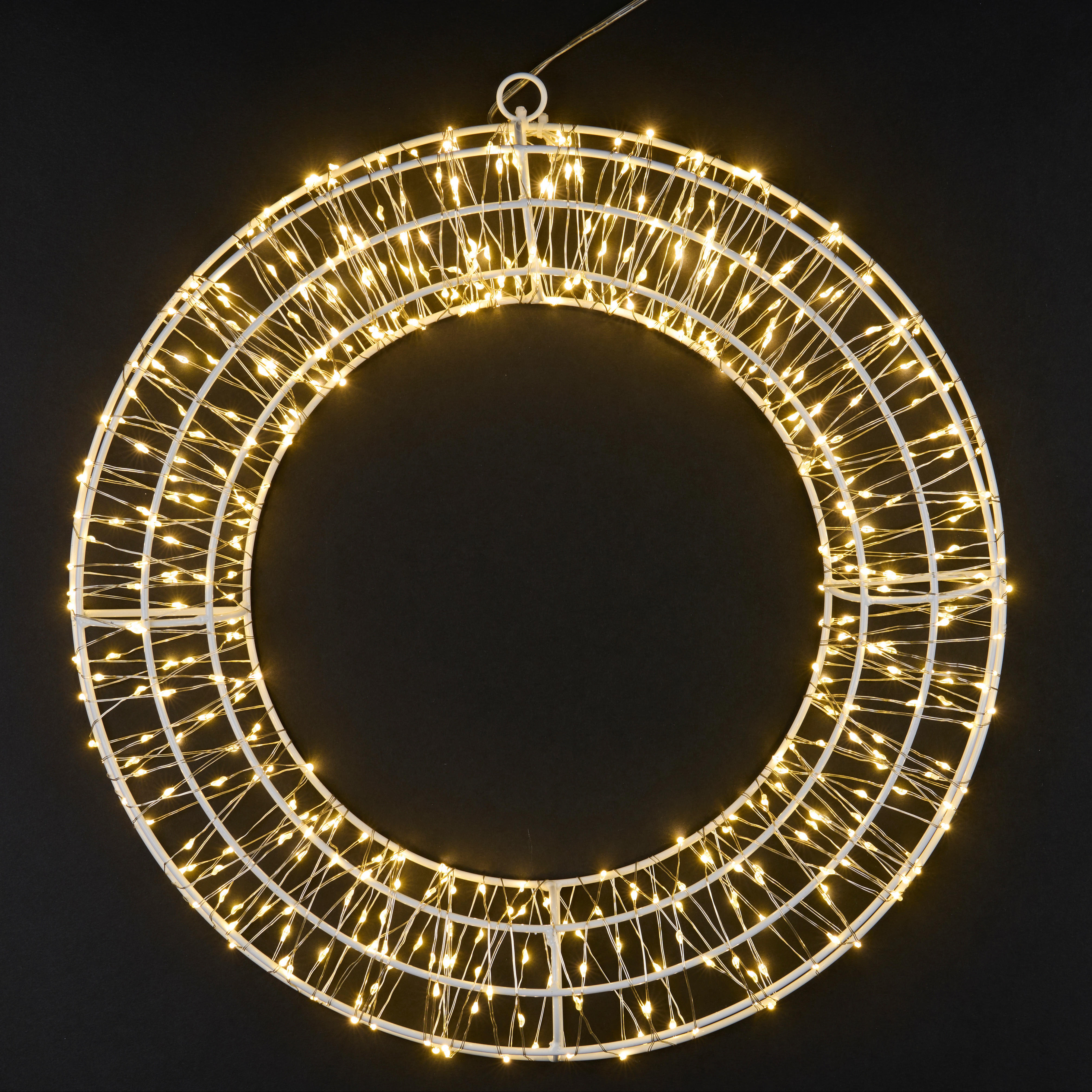 LED-Kranz LED-Kranz - weiß (39,00/5,00/39,00cm)