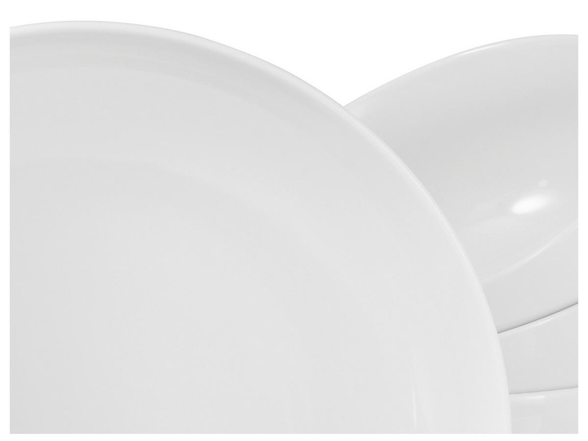 CreaTable Teller-Set Allround Weiss weiß Porzellan Allround Weiss - weiß - CreaTable