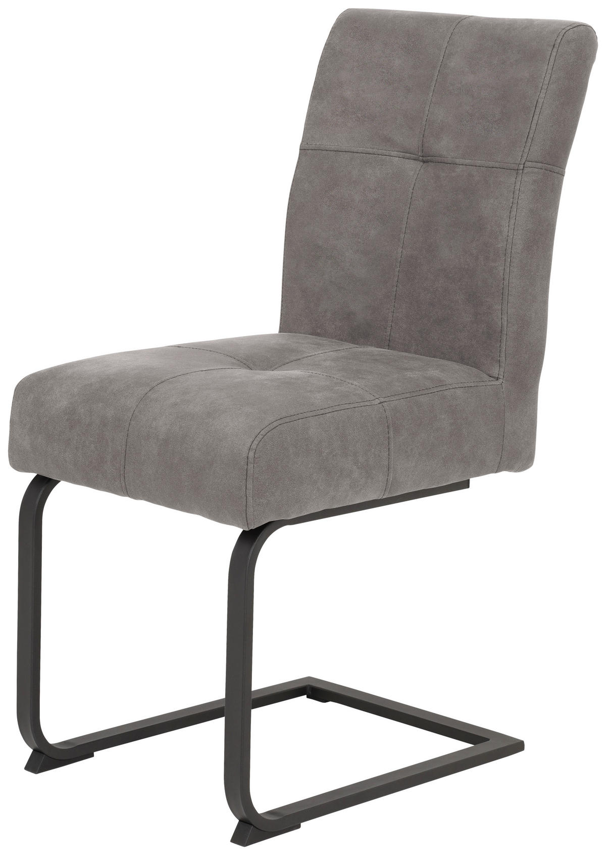 Essgruppe Luise II grau Microfaser B/H/T: ca. 160x76x80 cm Luise II - grau (160,00/76,00/80,00cm) - Hela