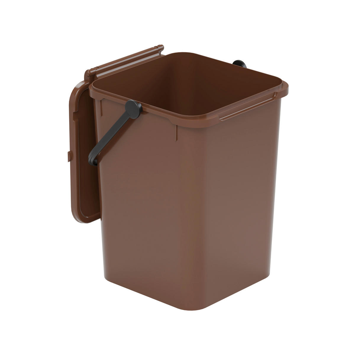 Eco-Logico Abfalleimer braun B/H/L: ca. 24x30x23,7 cm Abfalleimer 7l - braun (23,70/24,00/30,00cm) - Eco-Logico