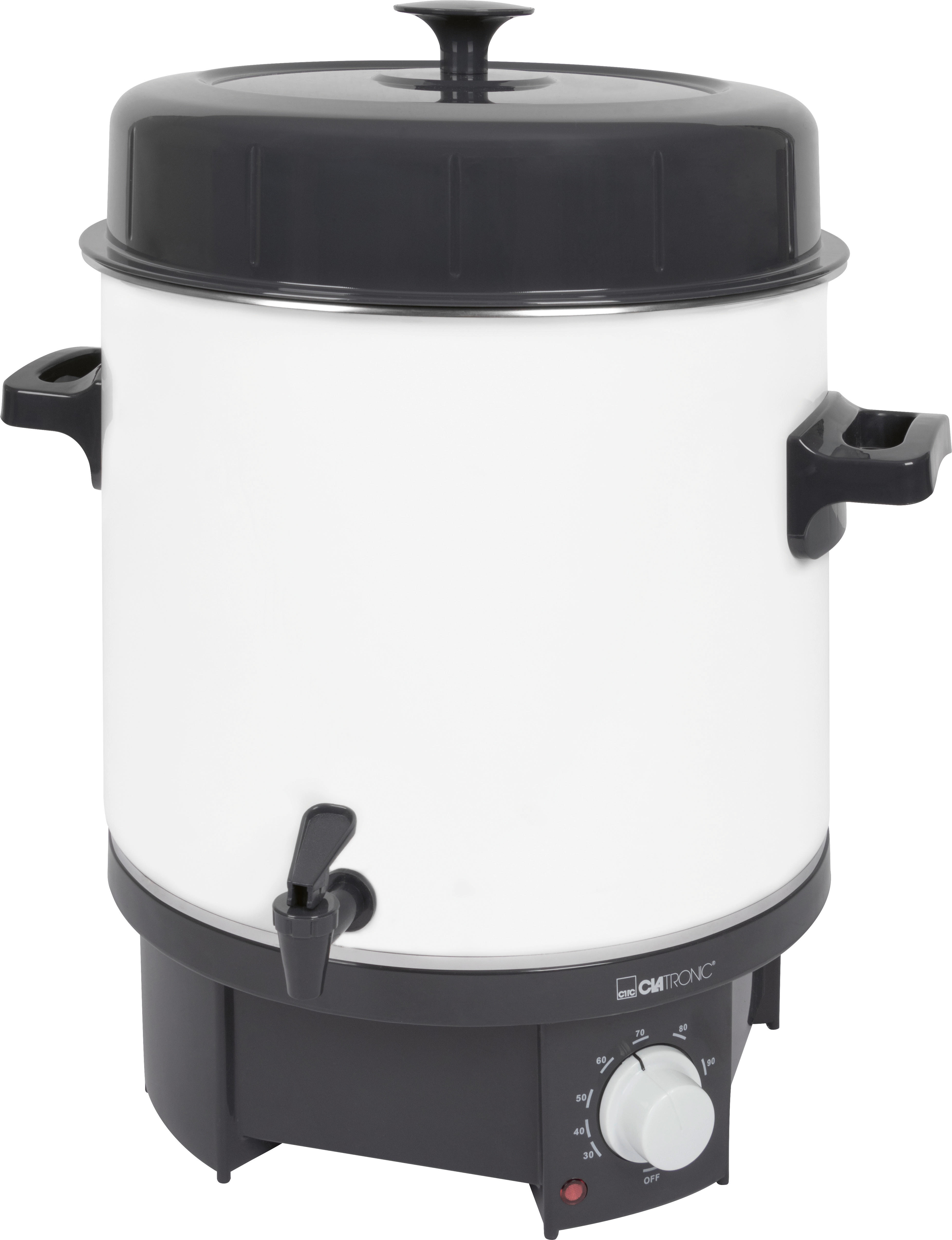 Bollitore Clatronic EKA 3338 Da 25 Litri – 1800W, Regolazione Temperatura 30-100°C, Per Conserve E Bevande Calde