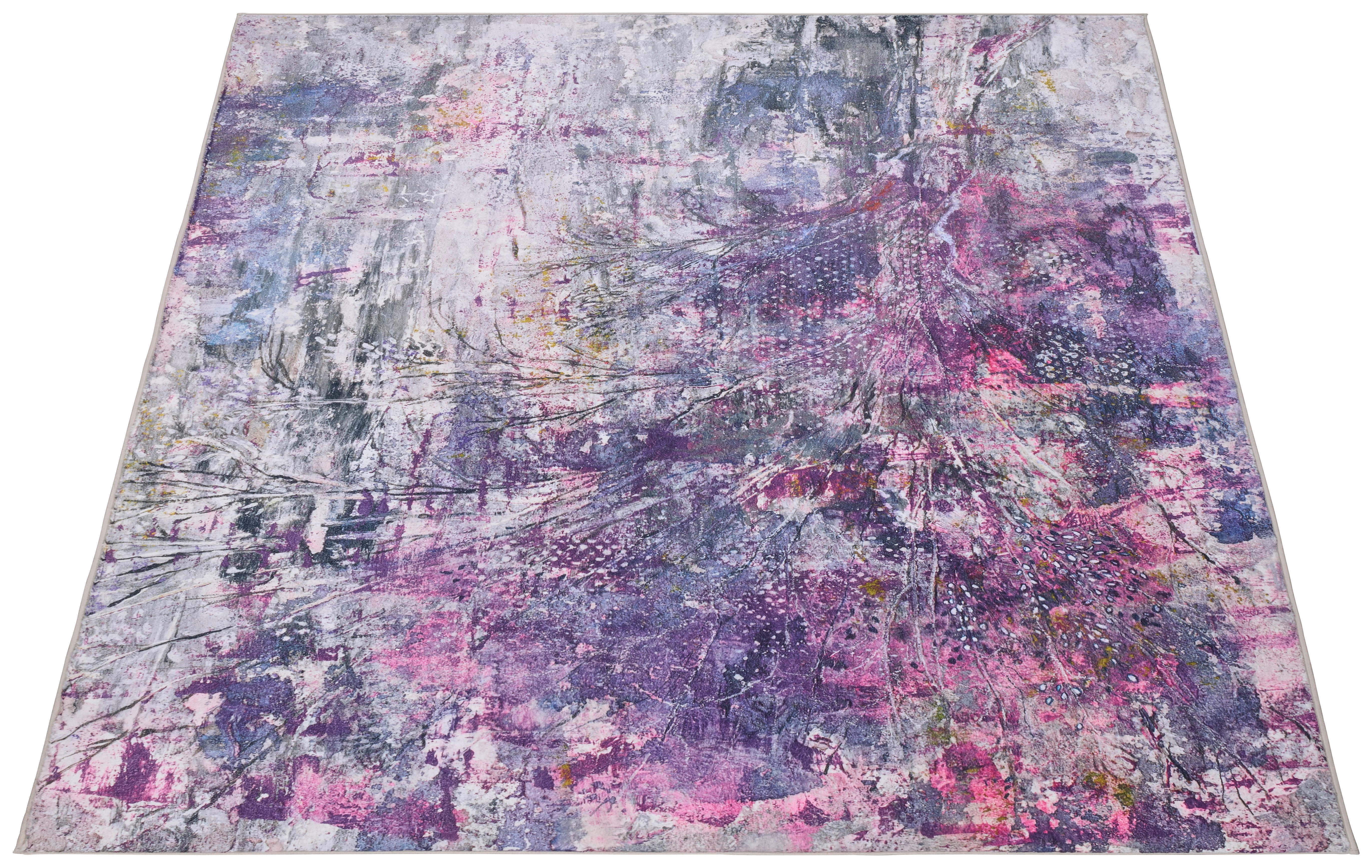 Webteppich Swing grau-lila B/L: ca. 120x160 cm Swing - grau-lila (120,00/160,00cm)