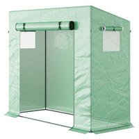 Outsunny Gewächshaus B/H/L: ca. 76x168x200 cm Gewächshaus - grün (200,00/76,00/168,00cm) - Outsunny