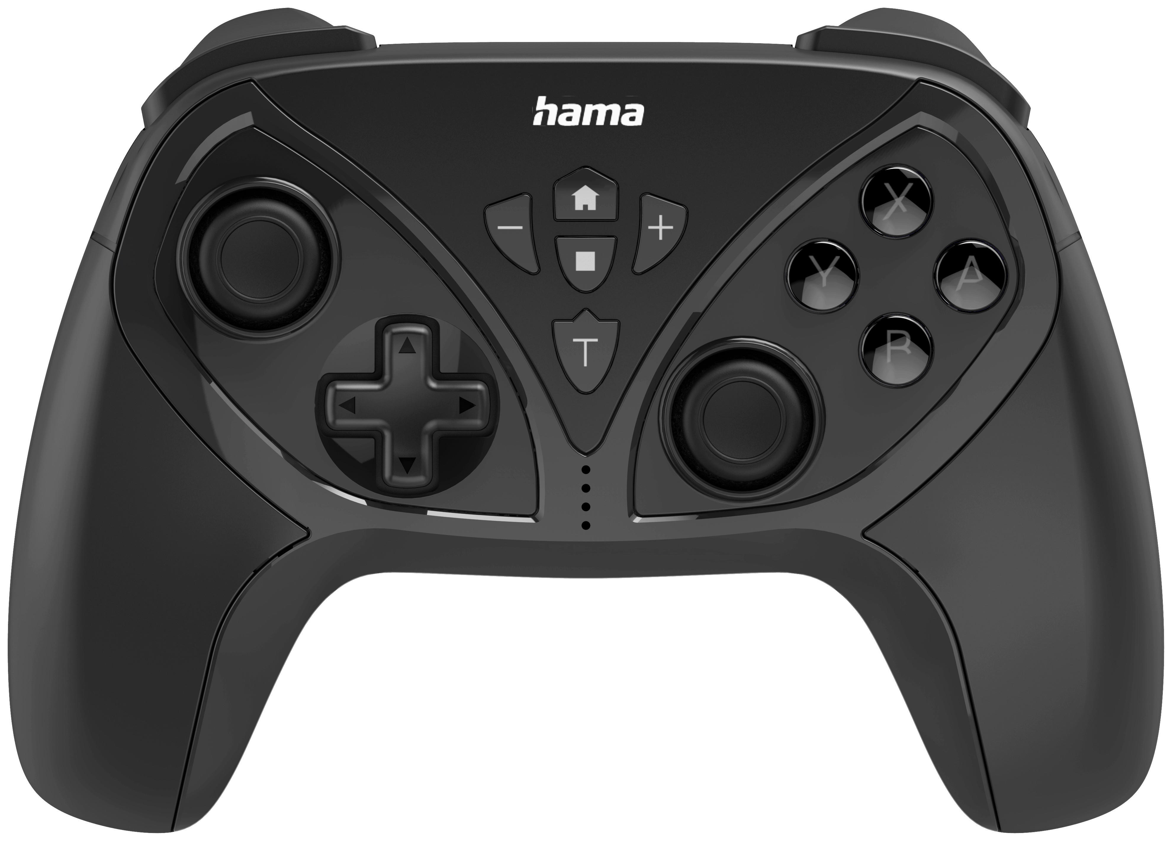 HAMA Bluetooth-ControllerNintendo Switch schwarz Nintendo Switch - schwarz (6,60/14,20/17,50cm) - HAMA