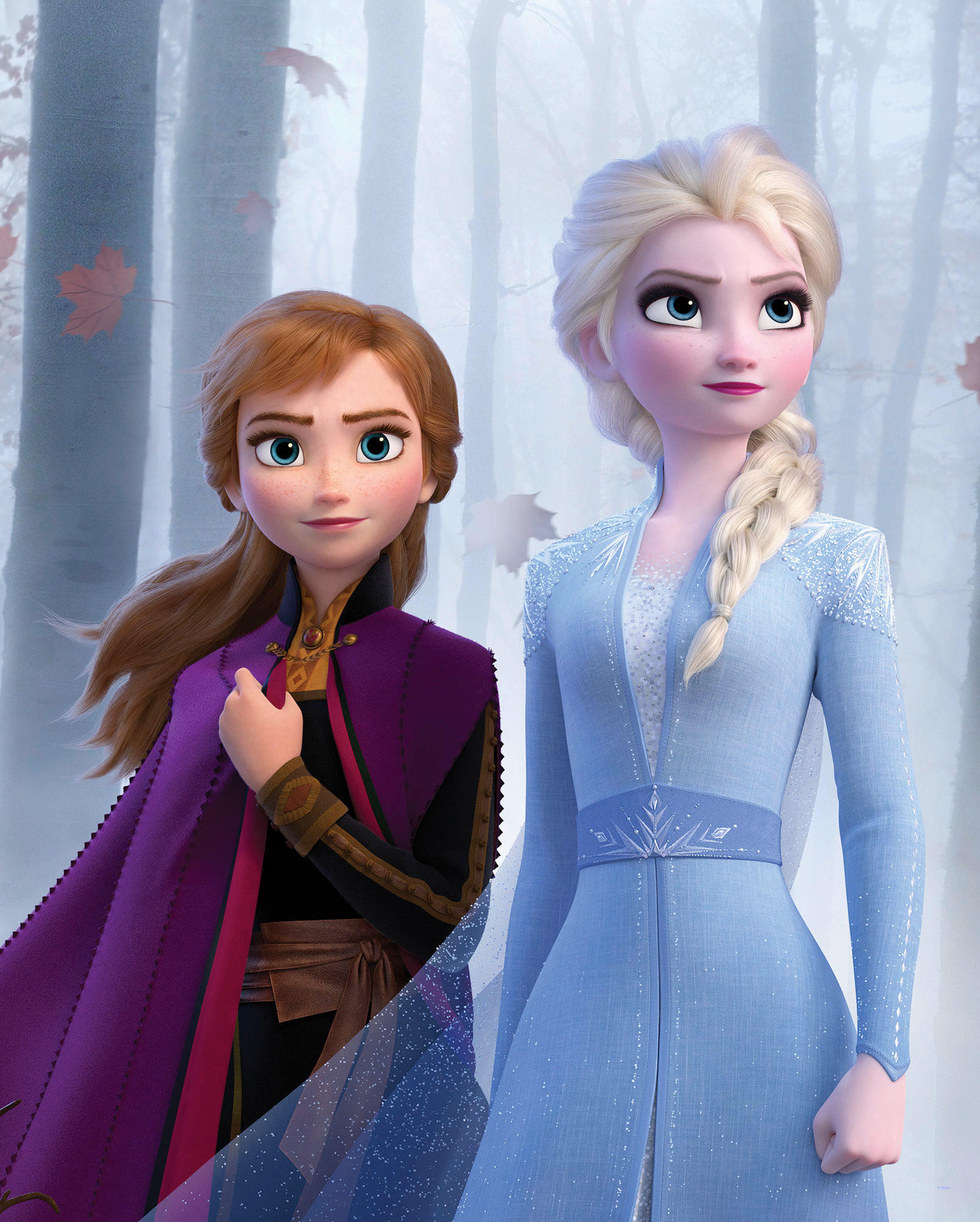 Komar Poster Frozen Sisters in the Wood Disney B/L: ca. 40x50 cm günstig online kaufen