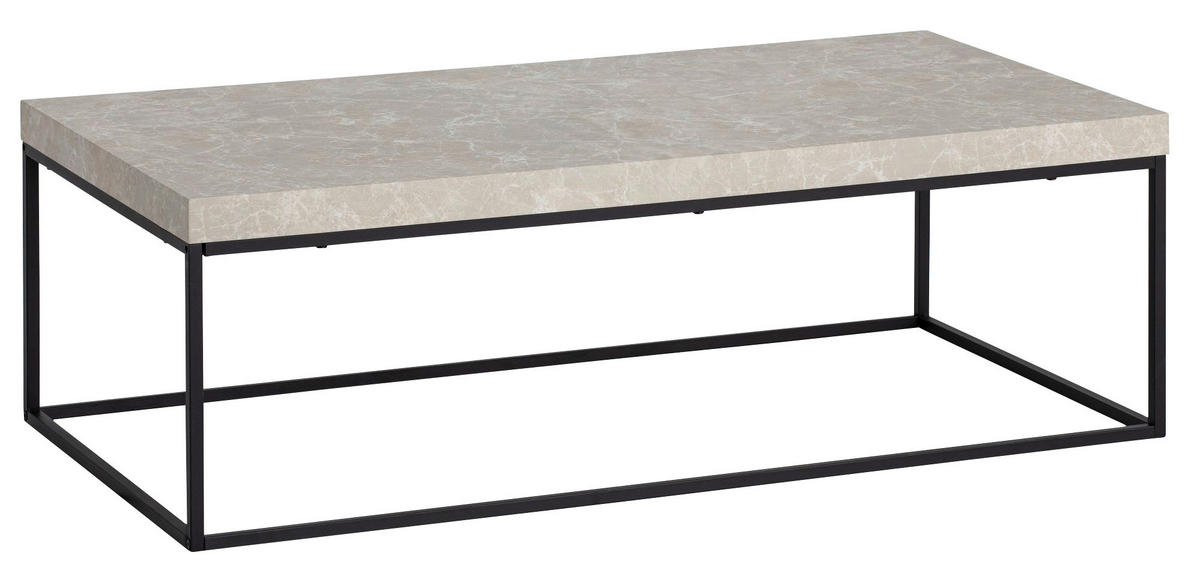 Couchtisch Sandgrau B/H/T: ca. 120x38x60 cm Couchtisch - Sandgrau (120,00/38,00/60,00cm) - Wohnling