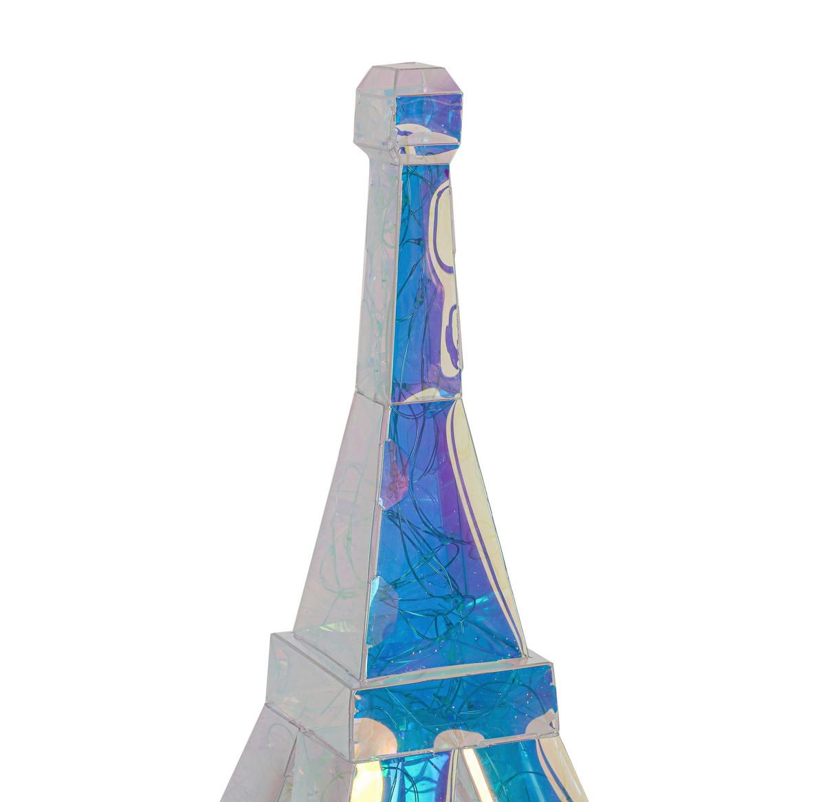 Nolo LED-Dekoleuchte transparent B/H/L: ca. 20,5x20,5x32 cm LED-Dekoleuchte_Eiffelturm - transparent (32,00/20,50/20,50cm) - Nolo