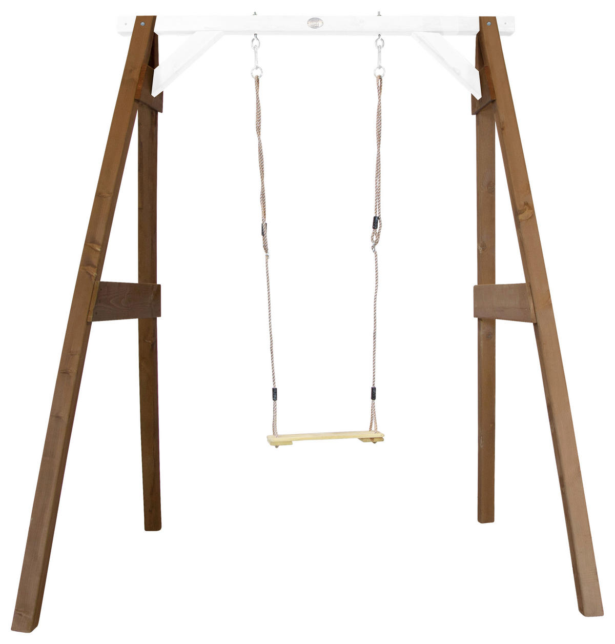 AXI Einzelschaukel braun B/H/L: ca. 181x207x160 cm Einzelschaukel - braun/weiß (160,00/181,00/207,00cm) - AXI