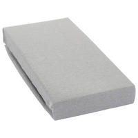 Spannbetttuch Jersey Spannbetttuch_Jersey 100x200cm - silber (100,00/200,00cm) - oh cosy