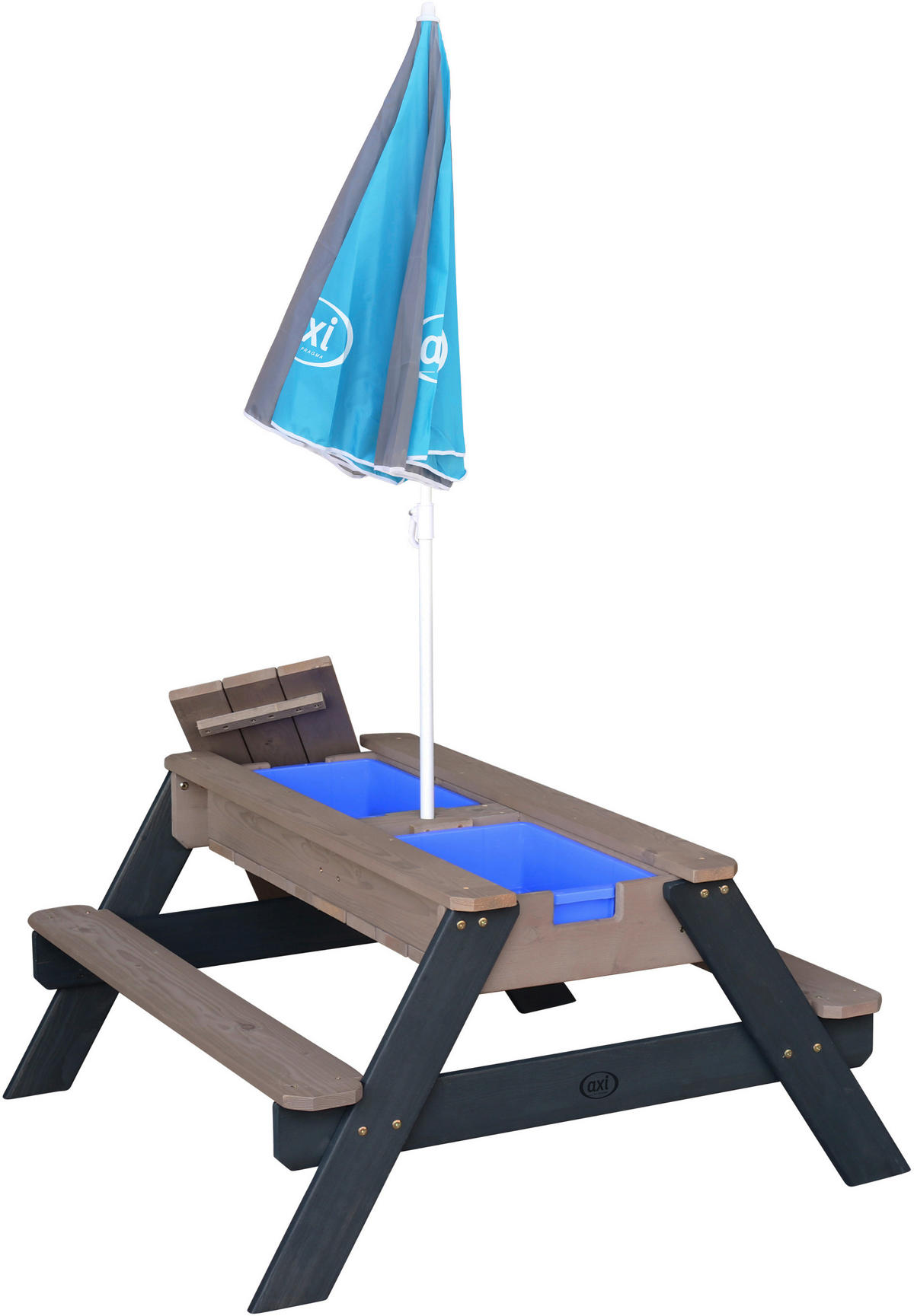 AXI Sand & Wassertisch Nick anthrazit B/H/L: ca. 98x49x95 cm Nick - blau/anthrazit (95,00/98,00/49,00cm) - AXI