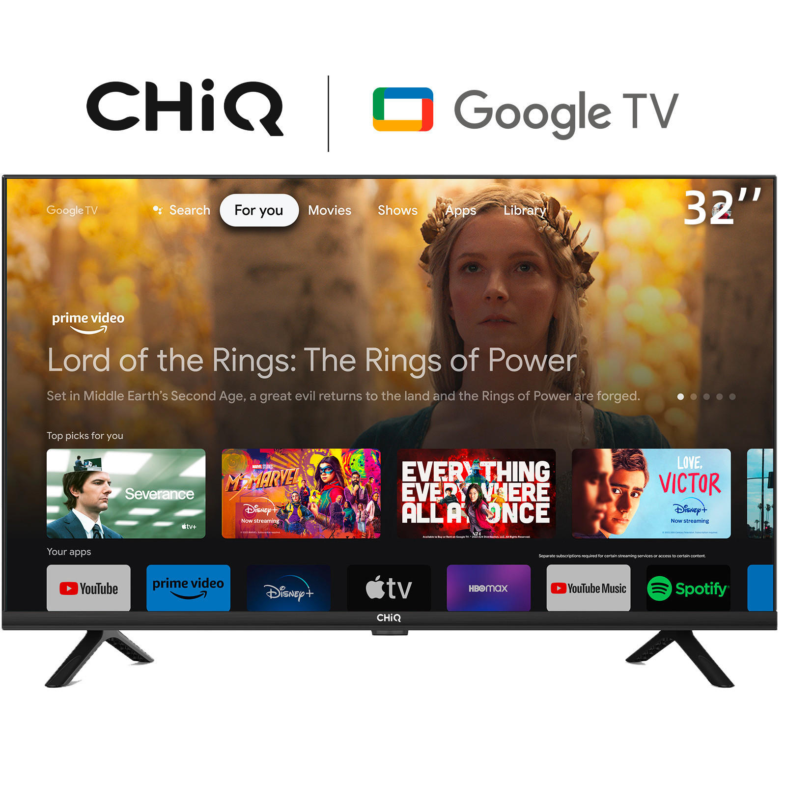 CHiQ LED-Smart-TV L32G7B 32 Zoll Diagona...