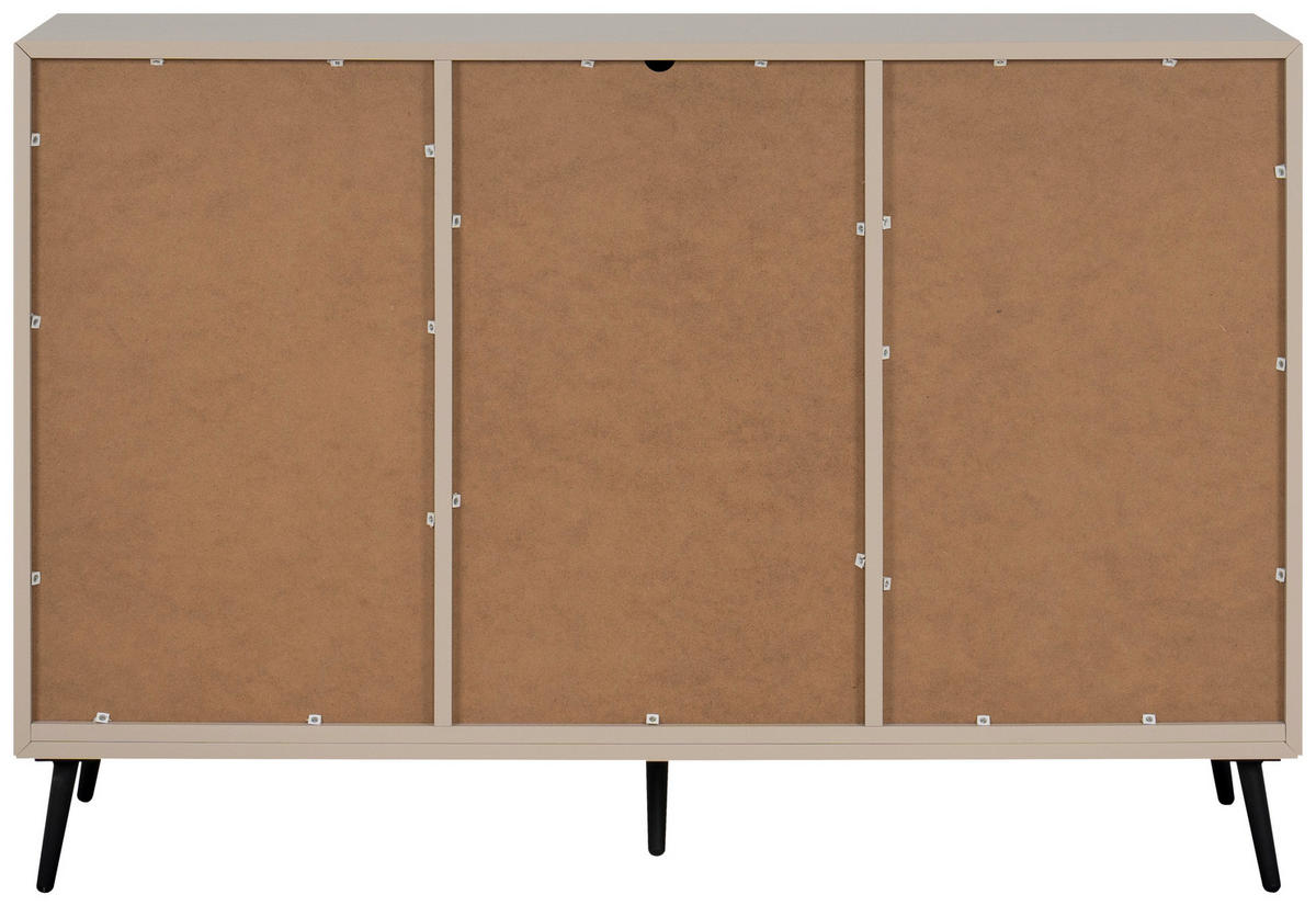 Kommode Arona sand schwarz B/H/T: ca. 135x90x38 cm Arona - sand/schwarz (135,00/90,00/38,00cm)