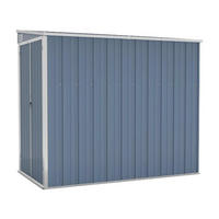 VidaXL Gartenhaus grau B/H/T: ca. 118x178x194 cm Gartenhaus - grau (118,00/178,00/194,00cm) - VidaXL