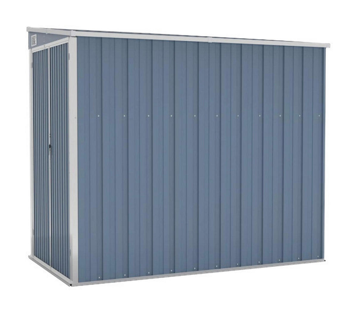 VidaXL Gartenhaus grau B/H/T: ca. 118x178x194 cm Gartenhaus - grau (118,00/178,00/194,00cm) - VidaXL