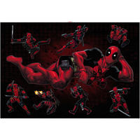 Komar Wandtattoo Deadpool Posing Disney Deadpool Posing B/L: ca. 100x70 cm Deadpool Posing - (100,00/70,00cm) - Komar