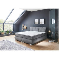Boxspringbett Malin grau Liegefläche B/L: ca. 180x200 cm Malin - grau (188,00/62,00/218,00cm)