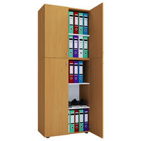 Büroschrank Lona XXL buche Nachbildung weiß B/H/T: ca. 70x183x39 cm Lona XXL - weiß/buche (70,00/183,00/39,00cm) - VCM Möbel